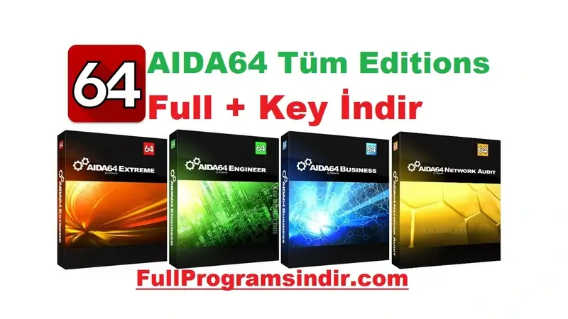 AIDA64 Tüm Editions Full Key İndir